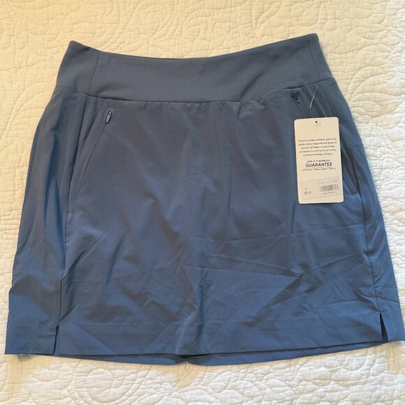 Athleta Soho Skort Skirt Blue Solid Pull On Outdoor Women's Size 4 - Picture 1 of 4